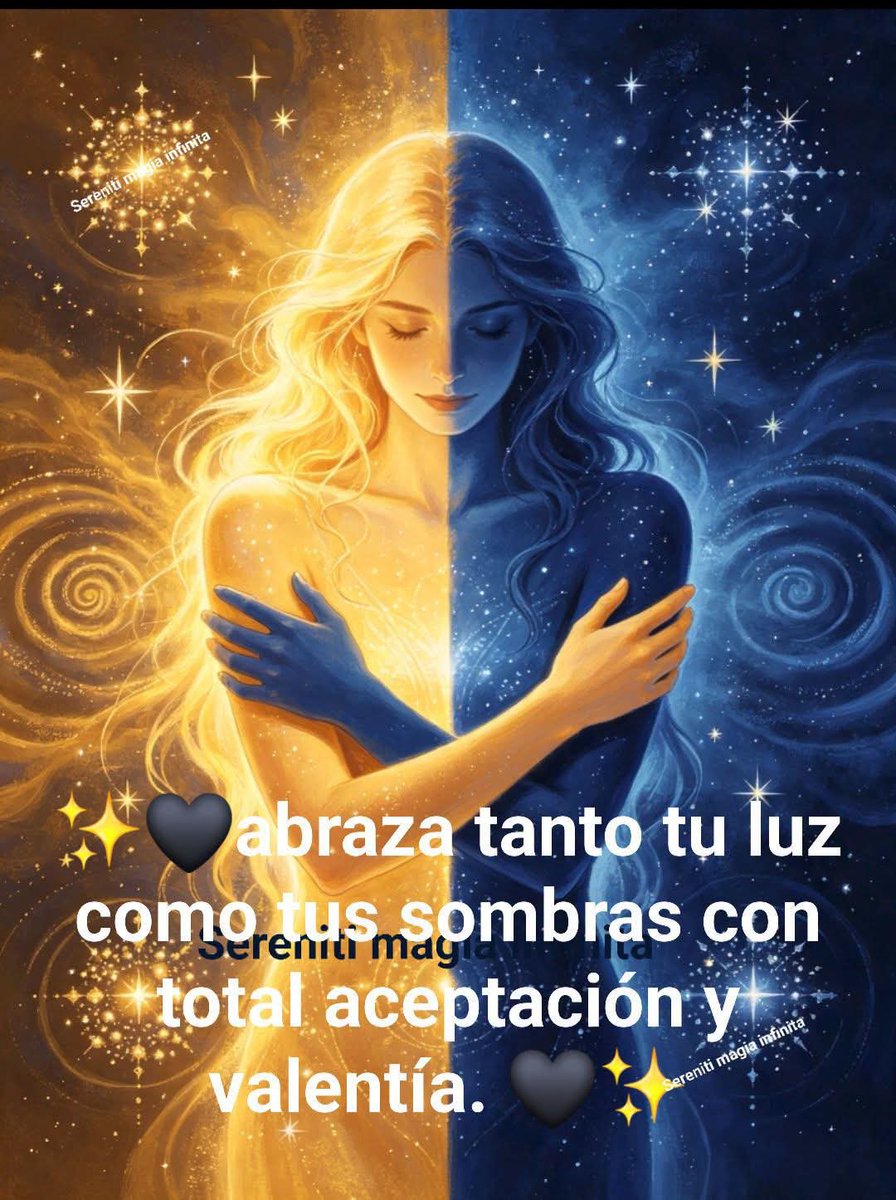 suaVe_teRNuRa's tweet photo. 🖤 "  Me elijo cada día, con mis luces que brillan y mis sombras que también me enseñan. 

Soy una mujer valiosa, y aprendí a honrarme, amarme y aceptarme tal cual soy… 

incluso cuando otros no supieron hacerlo por mí.
 
No busco encajar en miradas ajenas, ni cambiar mi esencia para ser aprobada: mi valor no depende de lo que digan los demás, nace de mi propia alma. 

Abrazo todo lo que fui, todo lo que soy y todo lo que estoy por ser, porque cada parte de mí tiene un propósito y una luz única. " ✨️

 ✨💫✨ sereniti magia infinita  🖤🖤🖤