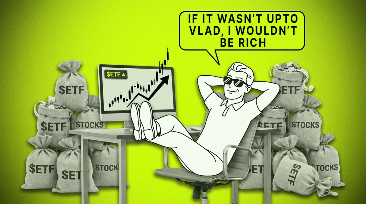 ETF_robinhood's tweet photo. $ETF on a mission to set every single retail investor financially free before zoomers unlike Wall Street ETFs that took decades to retire boomers.

Equity token flywheel with Rwa dividends.

Build your stock &amp; crypto portfolios simultaneously. https://t.co/Tn9ygJbNx6