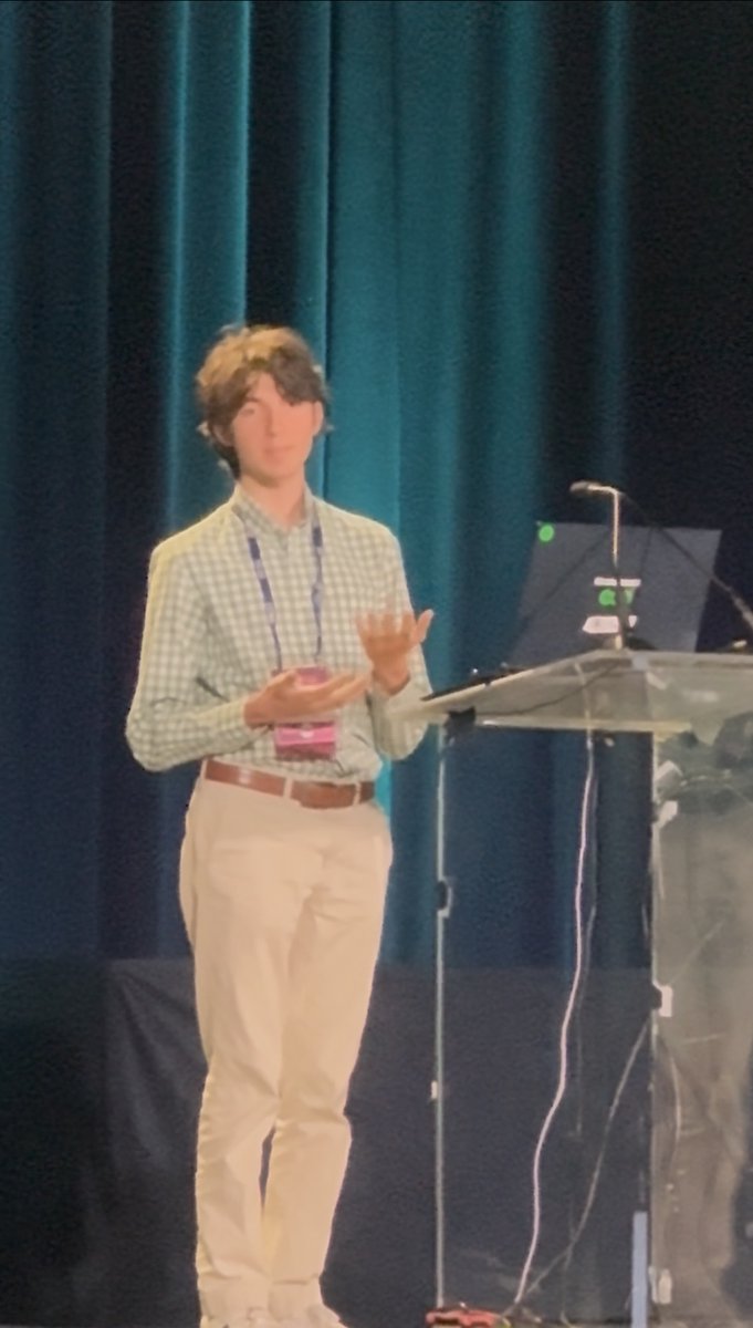 MakeBrainHappy's tweet photo. Congratulations to Michael Goneos for delivering an excellent prize-winning talk: "Pilot discovery of allele-specific RNA modifications." 

Thank you D.C. for a great time at ISMB 2026!

#ISMB #HITseq #Nanopore

@mason_lab @ISMBinfo @iscb https://t.co/mOT5pkjnsm