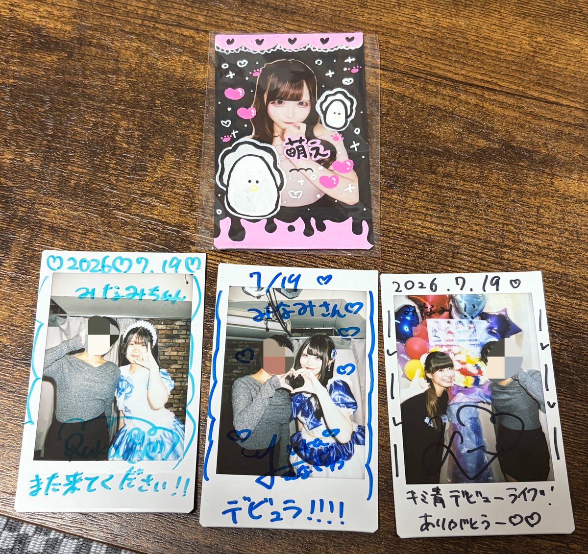 minamisan01's tweet photo. オタクしてきました
金欠女なので今日はメンバー2人しか撮れませんでしたが次は全員撮りたいと思います。
ちなみにゆらちゃんは鍵開け💙
オンチェキもいただきやした🦪
きらりは相変わらず元気でさいこーーに可愛い良い女でした✌️✌️
 #ゆらにゃんこ日記
 #るかちに夢中じゃん
 #きらりんに監視され隊 https://t.co/NKO9elVvgr