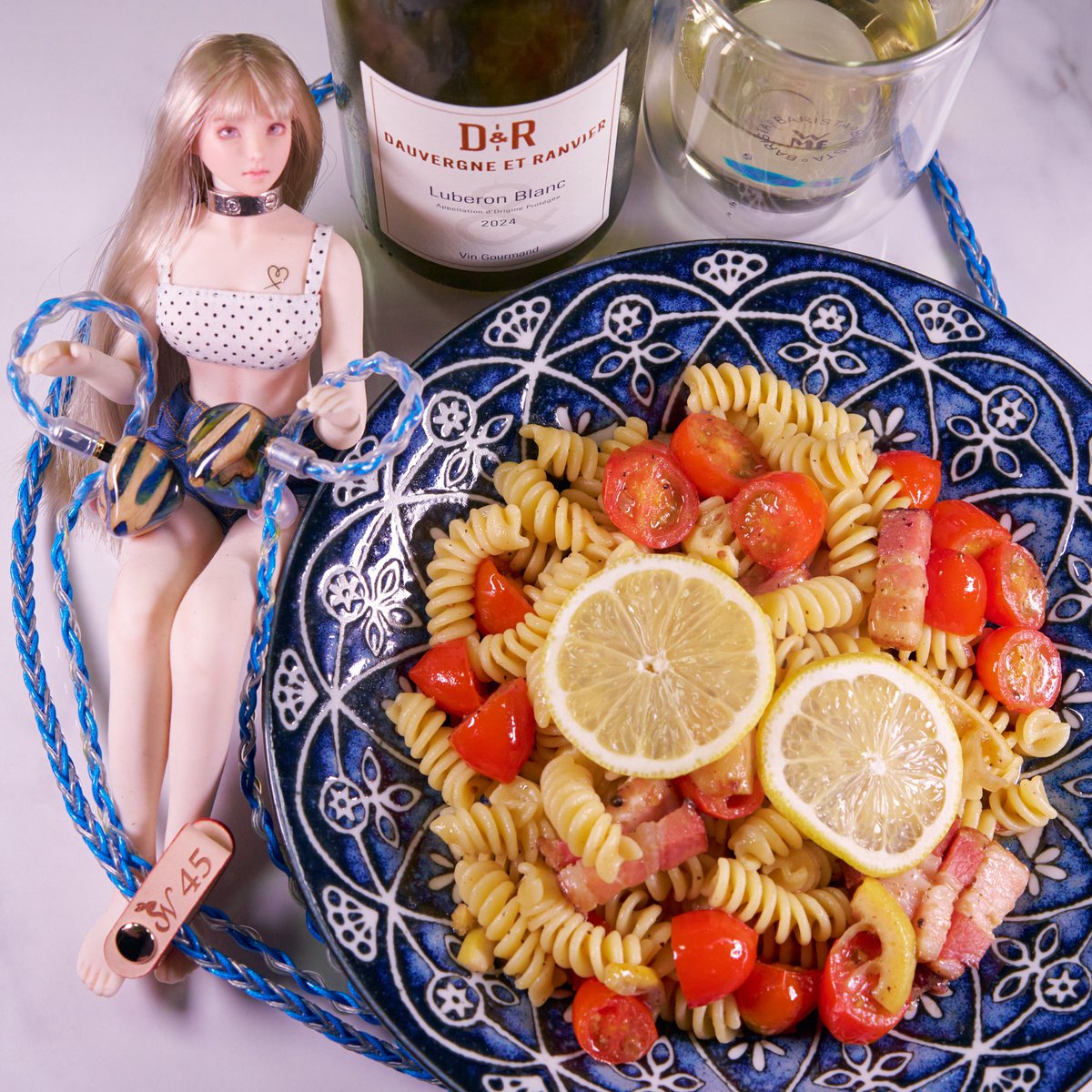 contaprism's tweet photo. 今日の晩ご飯は🍅🍋🥓のフジッリで🥂
#UniqueMelody #NuitÉtoilée #SympathieWorks #SW45 https://t.co/LpeY6nuxpk