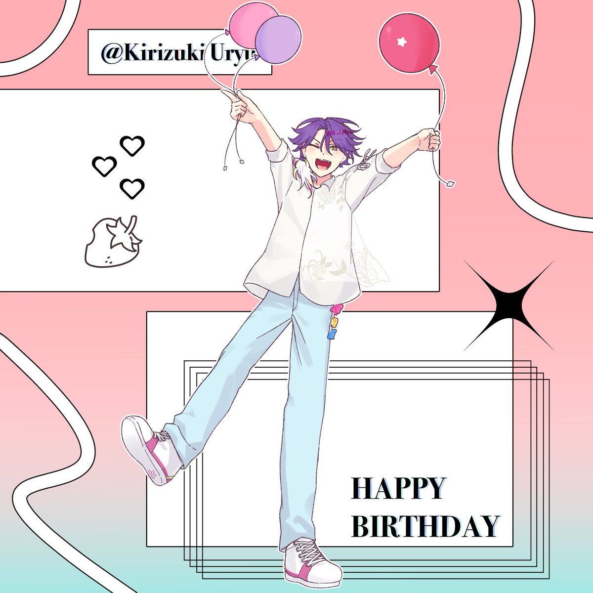 A___lp14k's tweet photo. 雨竜HBD🎂 https://t.co/D8NiMwkwov