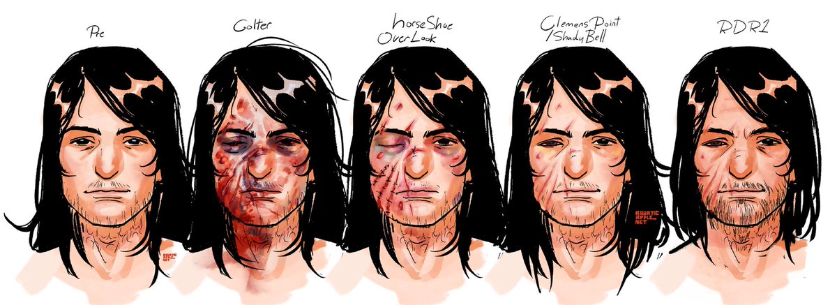 Revulver0celot's tweet photo. I know he was going absolutely ham scratching at those scars once they scabbed #reddeadredemption #johnmarston #stupid https://t.co/L5hnGD9SnZ