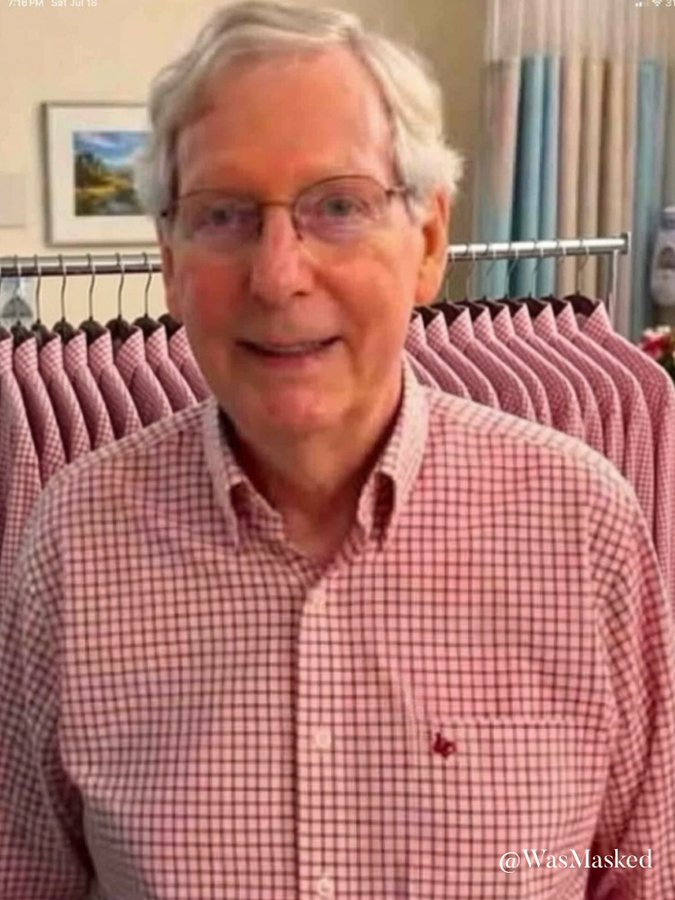 jmfshr's tweet photo. New photo from Mitch's hospital room showing his wardrobe options for every day. https://t.co/IRQiMd1OJT