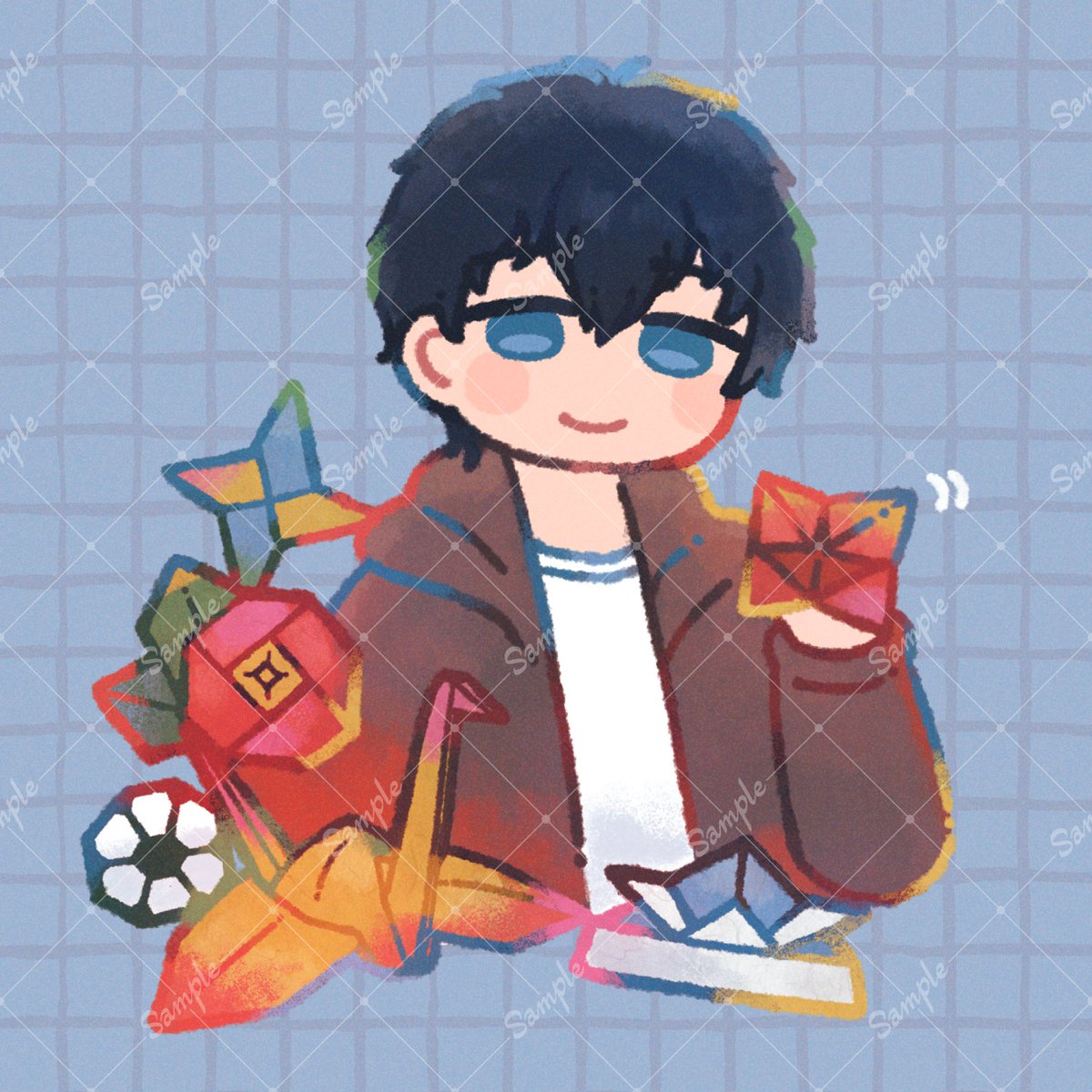 sirasaki_yu's tweet photo. ずんだいこさん(@zundaiko)にイラストを依頼させていただきました🙌 
線がカラフルでめちゃめちゃ素敵で！絵本みたいな温かみがとても好きですね…
モチーフの折り紙もたくさん描いていただきました！

素敵なイラストを描いていただきありがとうございました☺️  #PR #つなぐ

▼リンクはリプライへ▼ https://t.co/gf0xcA8xJu