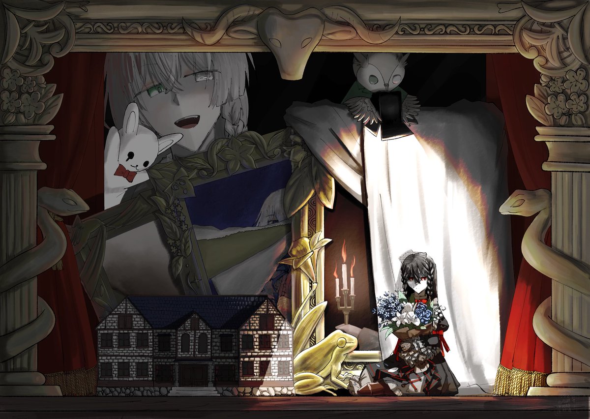 mukoubi_'s tweet photo. #夏の創作クラスタフォロー祭り
#三連休はフォロワーさんが増えるらし
不穏と額縁が好きです https://t.co/1Z16ezV0q5