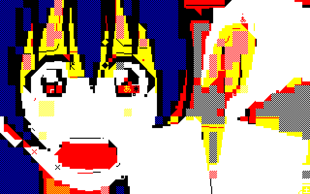 kanegonMZ's tweet photo. 7/20は海未^hの日！

#MZ700 #キャラグラ #SHARPSCII https://t.co/Lr0W3b6uQi