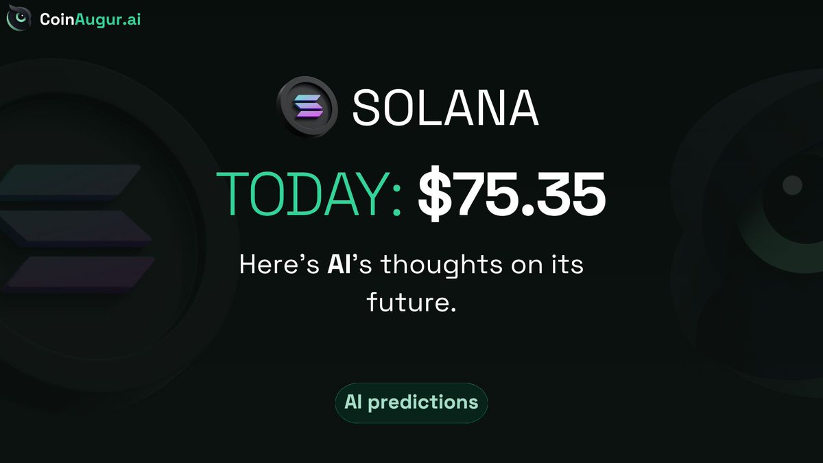 CoinAugur's tweet photo. big $SOL belieber here, so enjoy yet another Solana AI Forecast overview.

this thread is not financial advice.
source: https://t.co/HU1sihICah https://t.co/EhIvVRphxA