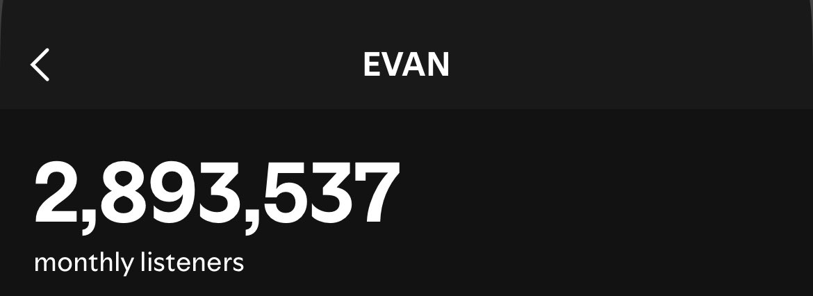 EVAN on Spotify tweet media