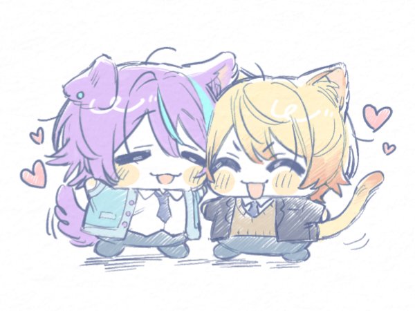 2778_prsk's tweet photo. 🐶🐱💕 https://t.co/wJ5zShnAFB