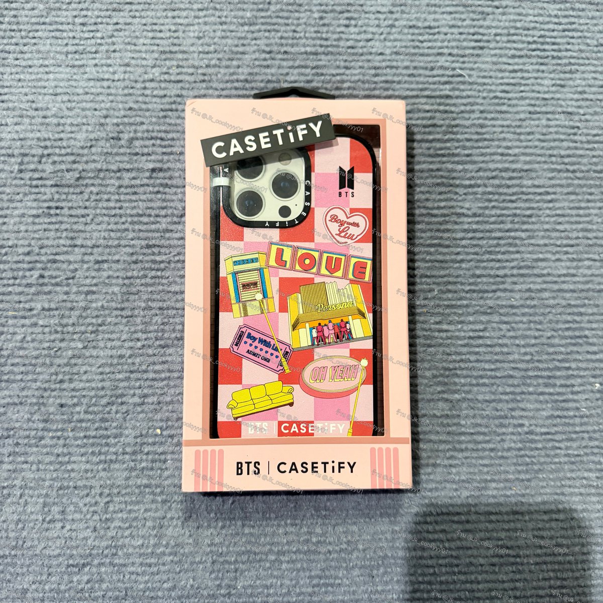 JkCookyyy01's tweet photo. @JK_cookyyy01 ♡ casetify x bts boy with luv ของแท้ ♡
♡ รุ่น i Phone 15 pro max
♡ 990 ส่งฟรี
♡ มือ 1
📲 order - line oa
#ตลาดนัดบังทัน #casetify #ส่งต่อcasetify https://t.co/FhcoHzaOpX