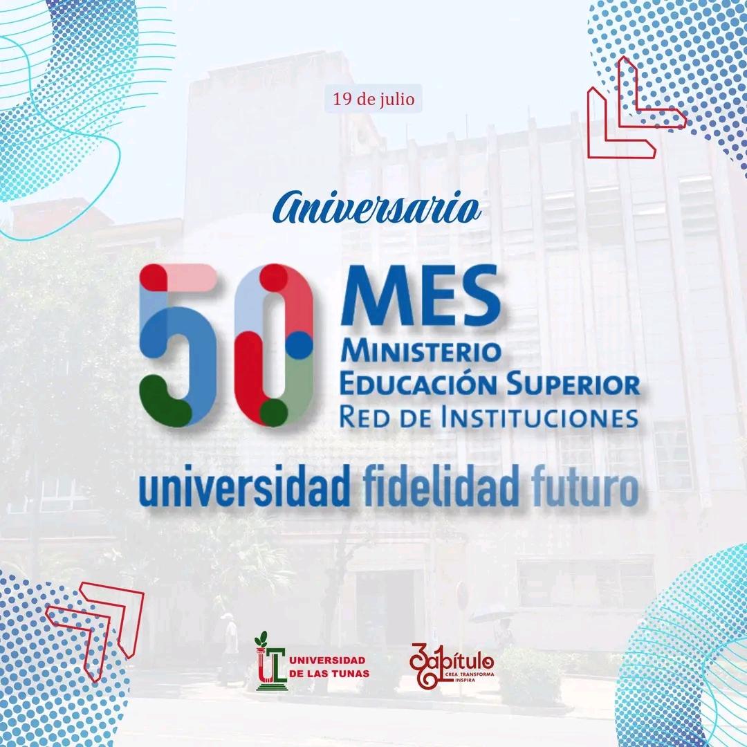 AbelSan95's tweet photo. ¡Muy buenos días familia!
🌞¡Celebramos medio siglo de historia y compromiso! 🤗
💕Desde nuestra universidad, orgullosos de ser parte de la Red de Instituciones del #CubaMES, felicitamos al Ministerio de Educación Superior de la República de Cuba en este #50Aniversario. https://t.co/Qm58iAN3C4