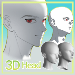 bottari_asset's tweet photo. 3D 헤드 남자/여자 (100cp) by 냠냠냠이

클튜 버전 2 이상이면 누구나 쓸 수 있는 헤드입니다. 
유용하게 잘 쓰고 있어요! https://t.co/Gw2NeKFvW1