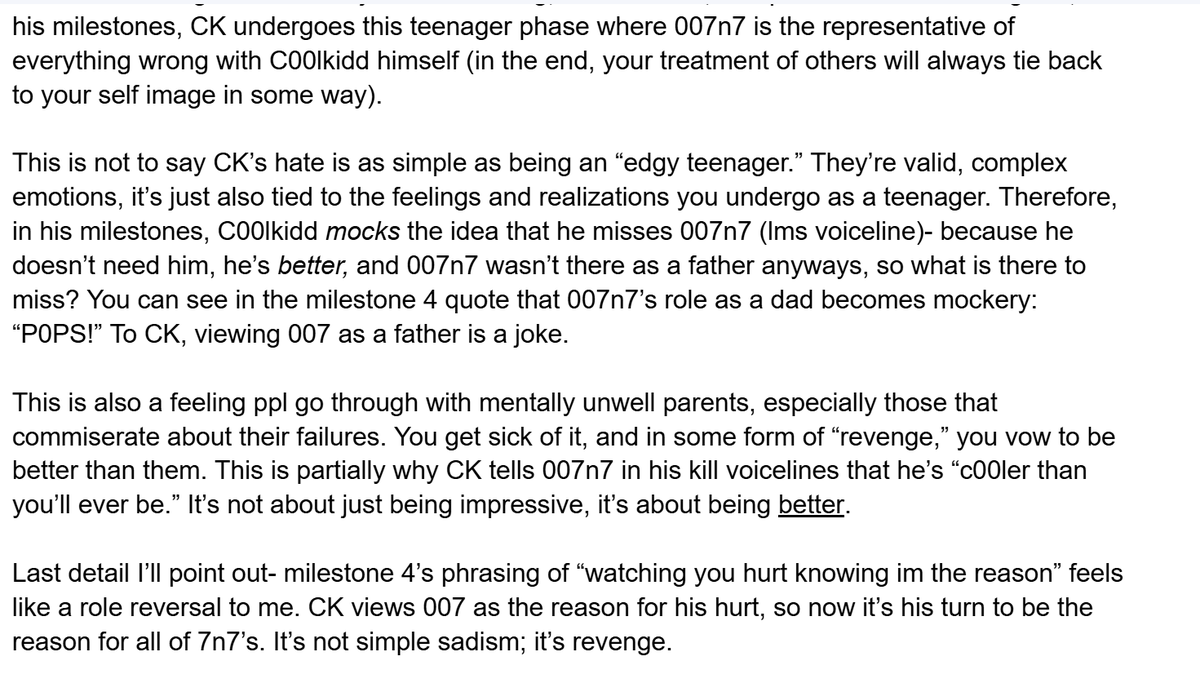 Finch3939's tweet photo. @koekonaut ok so this kinda spun out of control and is way more about ck's milestones in general than just the kill lines, but here's my thoughts after sobbing about the milestone lines for a bit :D https://t.co/MXwDN6BsYZ