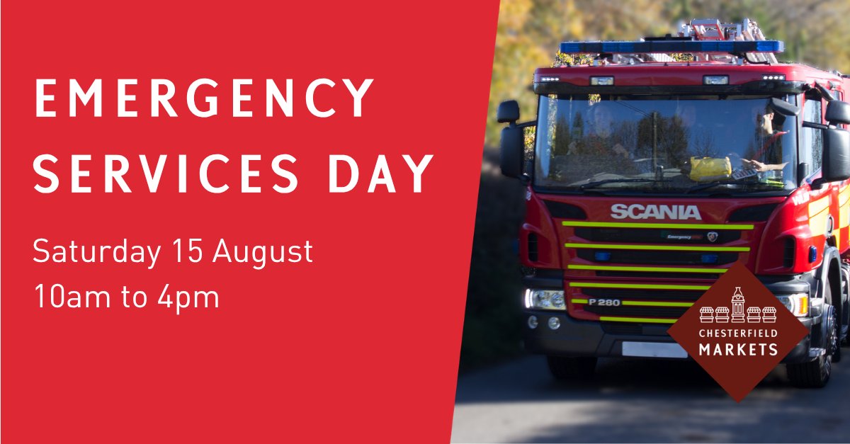 ChesterfieldBC's tweet photo. ⛑️ Get hands‑on with real emergency skills at our Emergency Services Day on Saturday 15 August!

You’ll  be able to get photos with historic vehicles and kids’ uniforms from the National Emergency Services Museum.

https://t.co/oXKVSi4qXL https://t.co/0oM2afrGpa