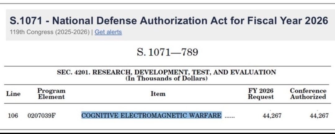 BehestBeauty's tweet photo. And....
Cognitive Electromagnetic Warfare
Directed Energy Bio-Effects
@MassieforKY https://t.co/OK2JRlcRWo