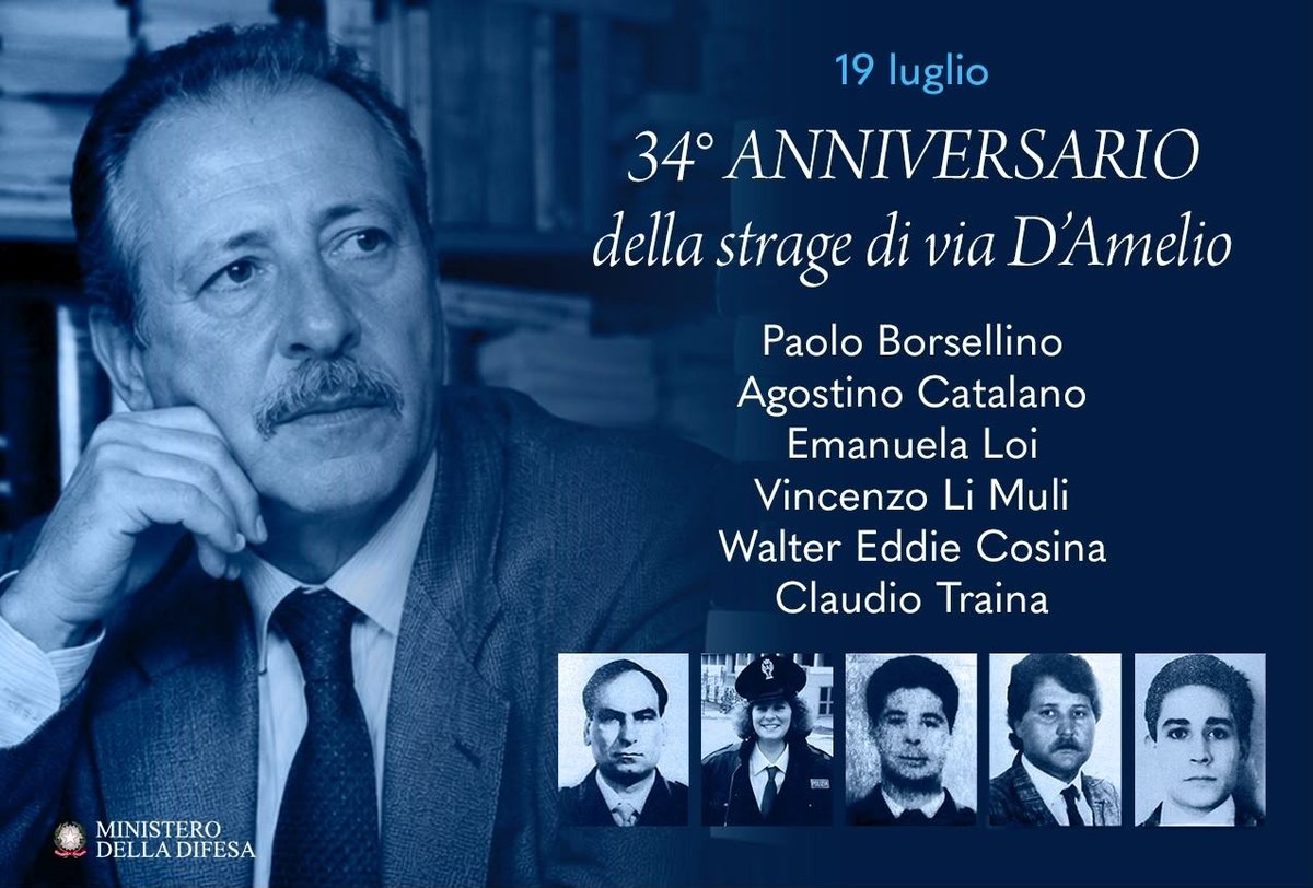 AntoPaky's tweet photo. Ero solo una ragazzina di 17 anni ma questa data, come il 23 maggio, sono scolpite nella mia memoria.
La mafia pensava di spegnere una voce. Ottenne, invece, l'effetto opposto. 34 anni dopo, quella voce continua a parlare
#paoloborsellino #19luglio1992 #stragediviadamelio https://t.co/yYJsd7jaUh