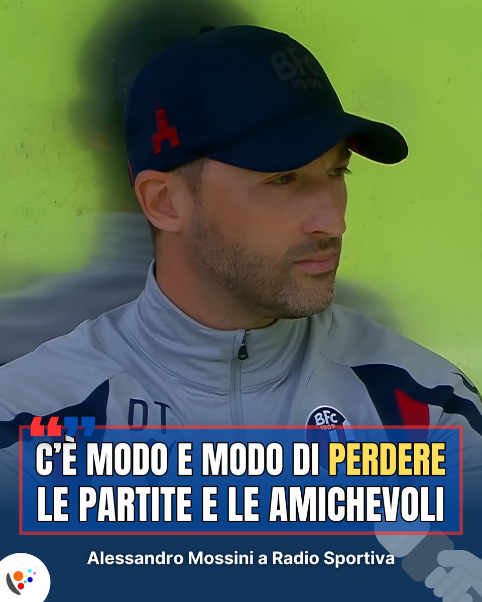 RadioSportiva's tweet photo. 🗣#Mossini a RS: «Per quanto le gambe siano chiaramente imballate c'è modo e modo di perdere le partite e le amichevoli. I tre gol subiti in parità numerica in 29 minuti da una squadra di Serie B tedesca hanno preoccupato. Forse anche più dell'espulsione di #Rowe».🔴🔵❌ https://t.co/W29Vu10ctr