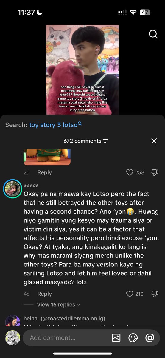 ainanupi's tweet photo. SORRY THIS COMSEC IS SO FUNNYYHYYYHSGEJGAJWHWKEHW galit na galit clang lahat kay lotso 😭😭😭😭😭 https://t.co/vcaQI8jqF9