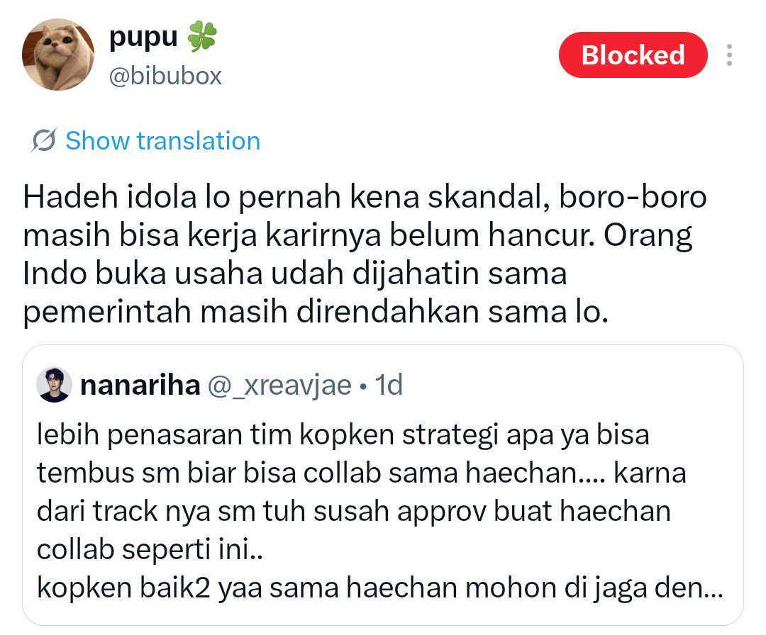 haeppysunn's tweet photo. DO NOT INTERACT!!!
HELP R&amp;B!!!

EMANG AKUN SETAN YG SUKA MANCING SIAPAPUN JADI JGN DIRAMEIN JGN DI QRT

sebelumnya ni org juga pernah mancing pas hc dapat rumor+ doain yg jelek2 

https://t.co/VhoXKDy4DS https://t.co/JAG6lRBkWm