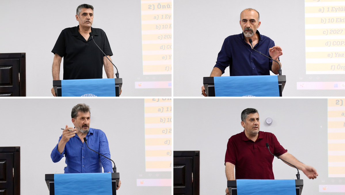 KESK1995's tweet photo. 11.Dönem 7.KESK Genel Meclis Toplantısı 1. Günü, Denetim Kurulu Raporu ve KESK Uzmanı İsmet Aslan’ın sunumundan sonra İş Kolu MYK Üyelerimizin gündemler üzerine konuşmaları ile sona erdi. https://t.co/kawK96YTaP