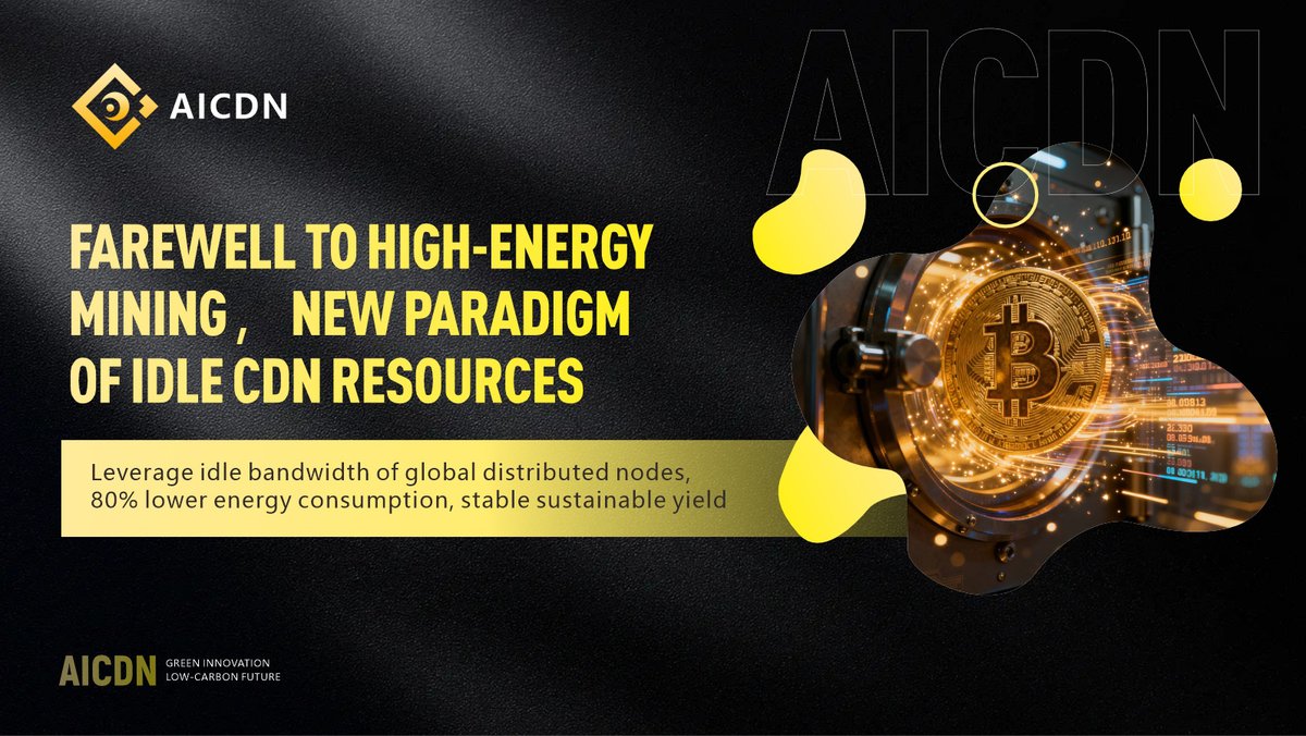 aicdn_global's tweet photo. #Green low-carbon mining with AICDN 🌱
Tap idle CDN bandwidth, cut #energy use by 80%
Sustainable passive income without huge #power cost ⚡ https://t.co/76qpNWDklY