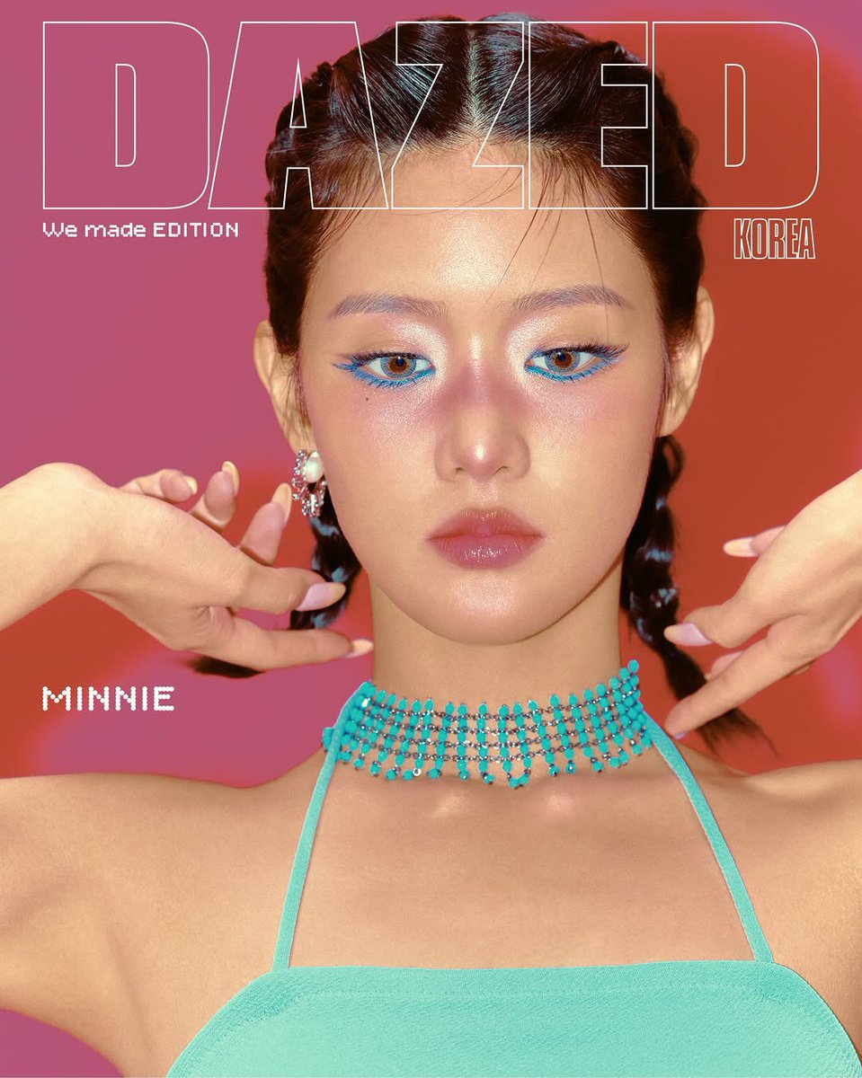 aideulverse's tweet photo. Minnie for DAZED Korea, 2026 July Issue -  ‘We made’ Edition 🩵 https://t.co/zPd7vbap70