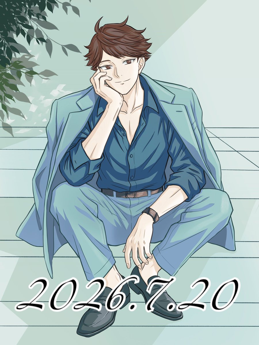 searea123's tweet photo. 🍃初描き
#及川徹誕生祭2026
#及川徹生誕祭2026 https://t.co/vQQ8IvsfGB