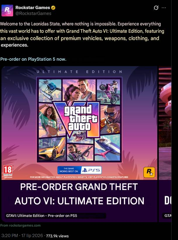 Gamepla37417456's tweet photo. @GTA6_Premium For the past two days, I've been seeing this GTA VI ad on my X feed.

I just translated the text from Polish to English so everyone can read it. https://t.co/Iug2LREVZ2