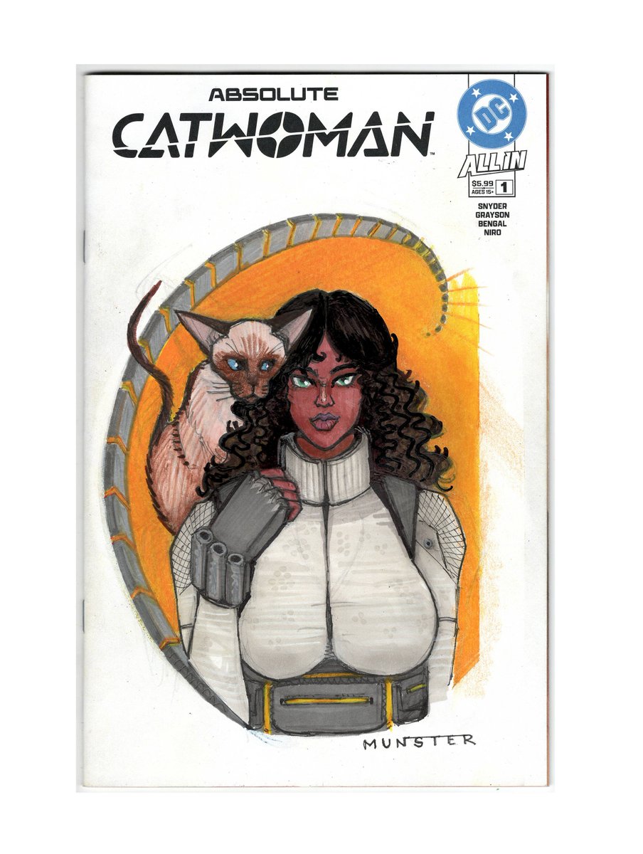 thecomicartist's tweet photo. Absolute Catwoman 1 sketch cover
#selinakyle #dccomics #cat https://t.co/5LF38Ksx23