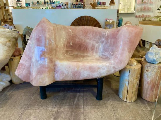 DKAstrology's tweet photo. I wont tell anyone if I won the lottery, but there will be signs. Like this rose quartz arm chair. https://t.co/L1UmJ0GNTK