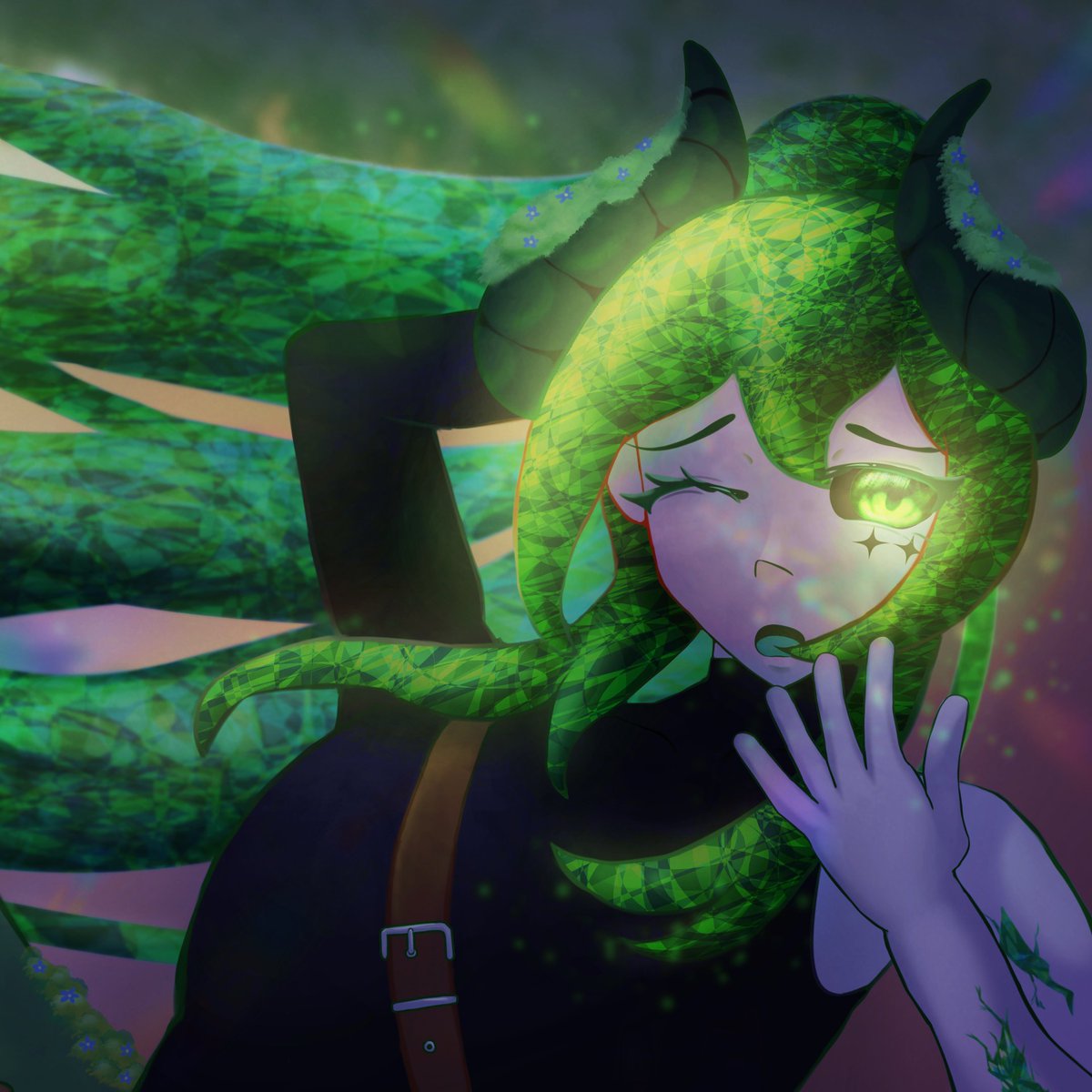 PolomonVT's tweet photo. I must say this is very accurate and GREEN
🎨#CyanoNightDoll 💜 https://t.co/8Jm50EXKZP