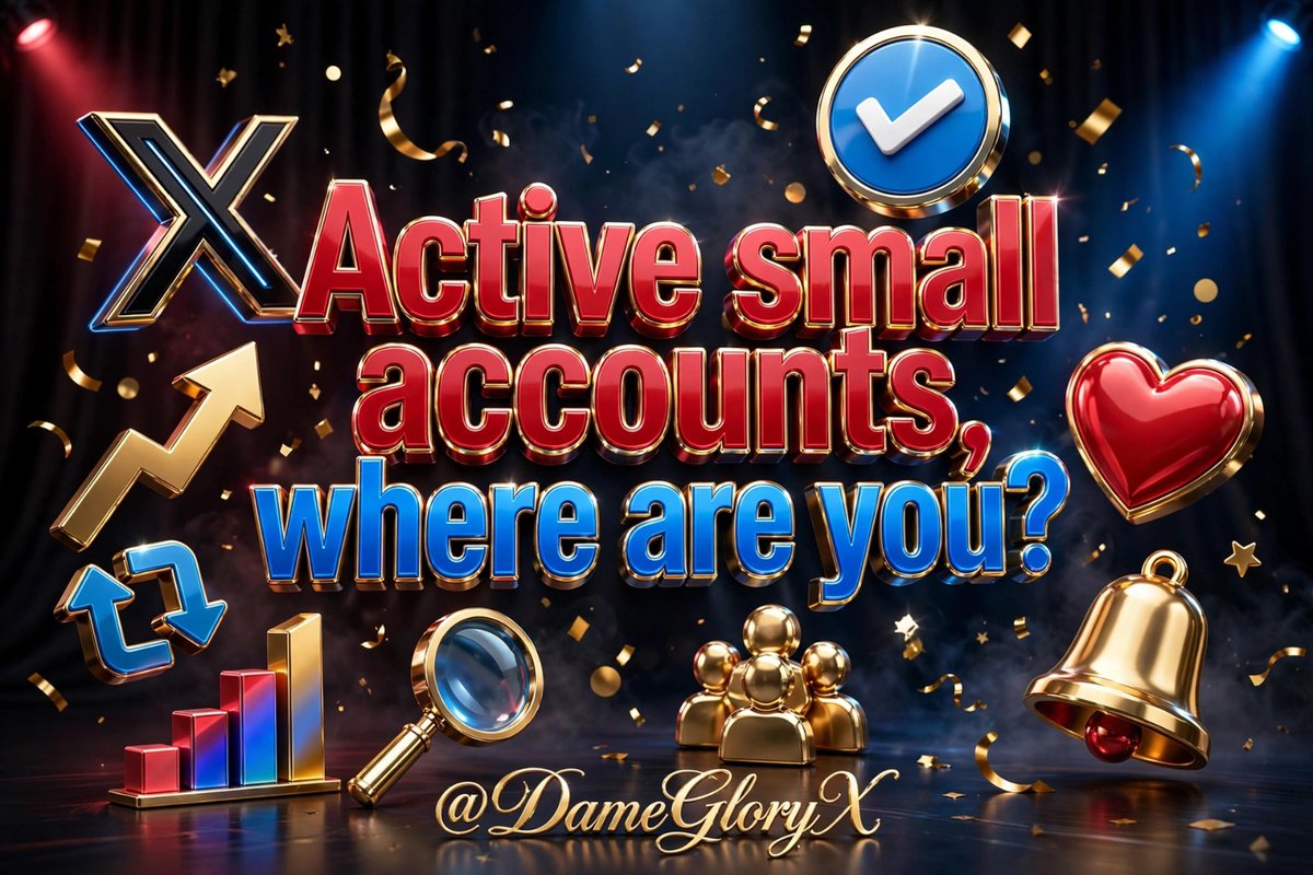 DameGloryX's tweet photo. Active small accounts? 👀
Where are you? 🔥
Comment "HERE." Let's connect.

Let's Support You, Deal! https://t.co/IXuP3FJJqp