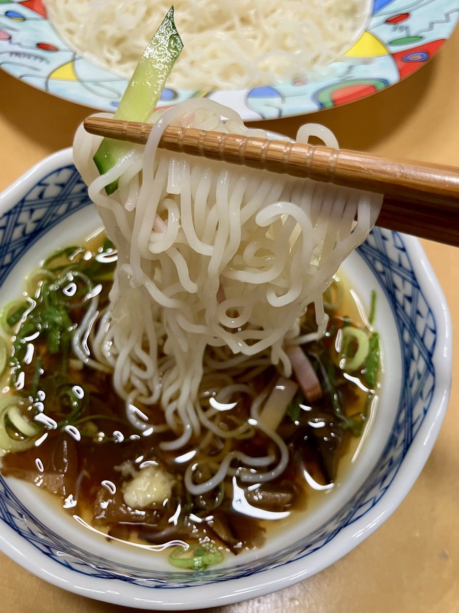 taka3_75's tweet photo. 本日のシメ〜素麺😋👍 https://t.co/N2181aQQn5