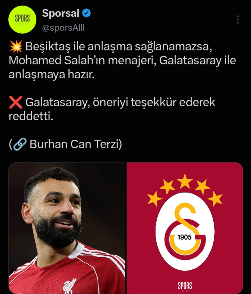 sarpfield's tweet photo. İşte klasik Galatasaray muhabirlerinin, "Galatasaray'a önerildi ama istenmedi" algısıyla Beşiktaş'ın transferlerini küçümseme çabası. https://t.co/6eJqPRbPo0
