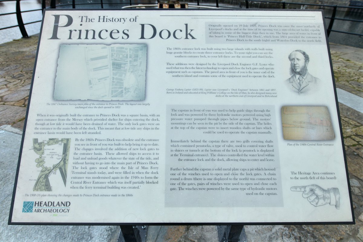Liverpool1207's tweet photo. #Liverpool OTD - 1821: Princes Dock is opened on the occasion of George IV's coronation. The first vessel to enter was the May, then the Majestic steam-ship https://t.co/nVcIcSOCTH