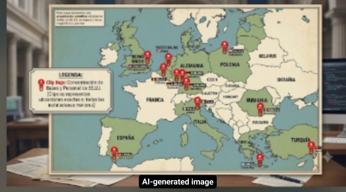mariatorrelly's tweet photo. Why does the https://t.co/sKC0rMuzSi. have power in Europe? Many say it doesn't, but it does. The U.S. has power because it was allowed to. It was given the keys to its own house. 👇🏻🧵
#Geopolitics #Europe #Sovereignty #InternationalAnalysis https://t.co/oa3XLfcLZc