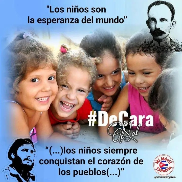 Yuri2061492Yuri's tweet photo. 👧👦| En el Día de los Niños, reconocemos a los que saben querer. Su infancia es un derecho,protegerlos, educarlos y amarlos es el compromiso más noble que como sociedad podemos asumir.

Honremos su presente para construir el futuro ❤️.
#CubaEstáFirme
#DíaDeLosNiños
#CubaSoberana https://t.co/c8EnaiVQty
