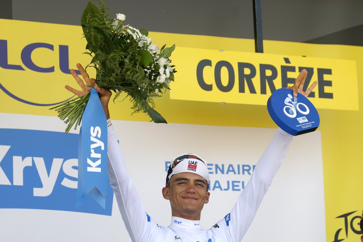 El_Universal_Mx's tweet photo. 🚨#ÚLTIMAHORA | 🇲🇽🚴 Isaac del Toro termina tercero en la etapa 15 del Tour de Francia 2026; recupera el maillot blanco de los jóvenes https://t.co/rypVMQtH2e