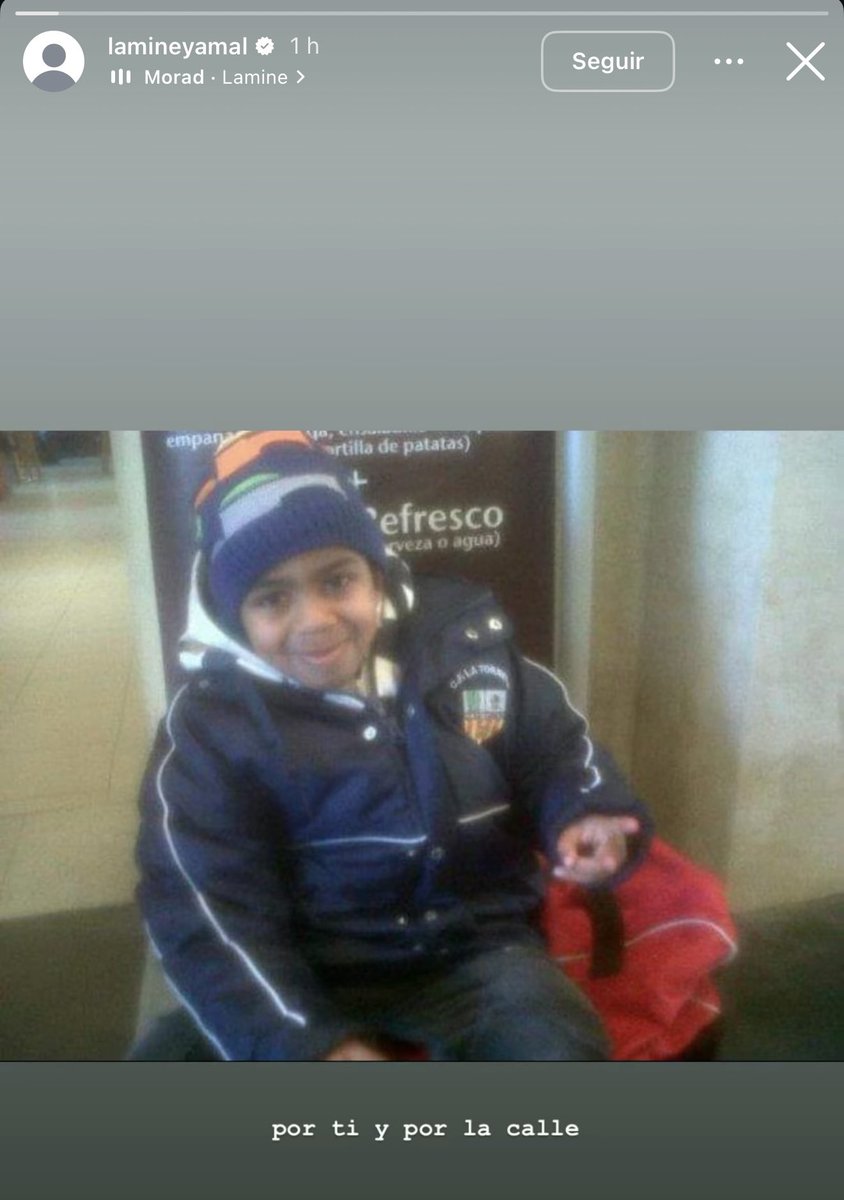 futebol_info's tweet photo. 🇪🇸 Lamine Yamal posta foto de sua infância nas redes sociais horas antes da final da Copa Mundo:

"Por ti y por la calle ("por você e pela rua")."

📸 Divulgação https://t.co/6TXRgdBDVL