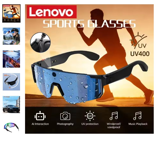 LisaFashionFit's tweet photo. ⚡ "Lenovo AI Smart Glasses! 🕶️
4K polarized sunglasses with an 800W HD camera, AI real-time translation, and Bluetooth calling.
Shop- https://t.co/gdAypZHqS9
#LenovoSmartGlasses #SmartGlasses
#UKShopping #EuropeDeals #AliExpressUK https://t.co/dnhZ8eLYS2