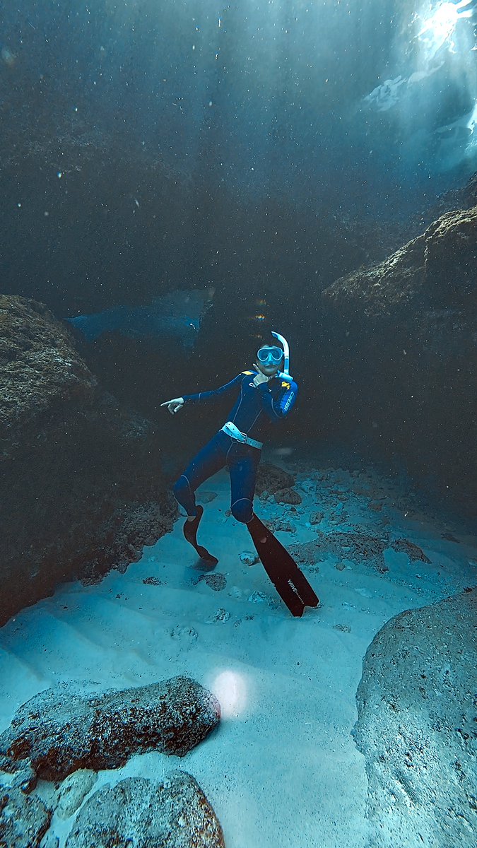 FerrerKimmer's tweet photo. Free diving https://t.co/S6Uet408Wz