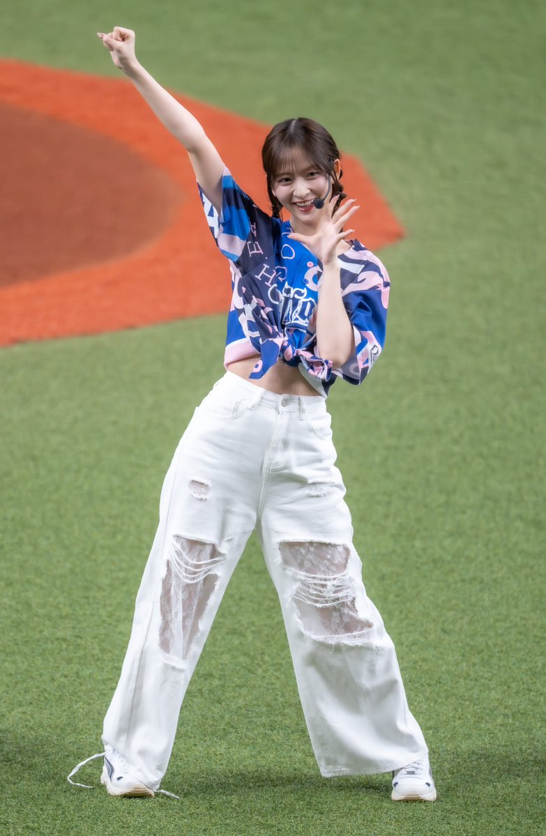 Yas_4141's tweet photo. 2026-07-19 乃木坂野球部：パフォーマンス 「パシフィック・リーグに連れてって」@京セラドーム大阪 オリック��バファローズvs.北海道日本ハムファイターズ

金川紗耶さん

#乃木坂46
#金川紗耶
#乃木坂野球部 https://t.co/Q7ESjsglOh