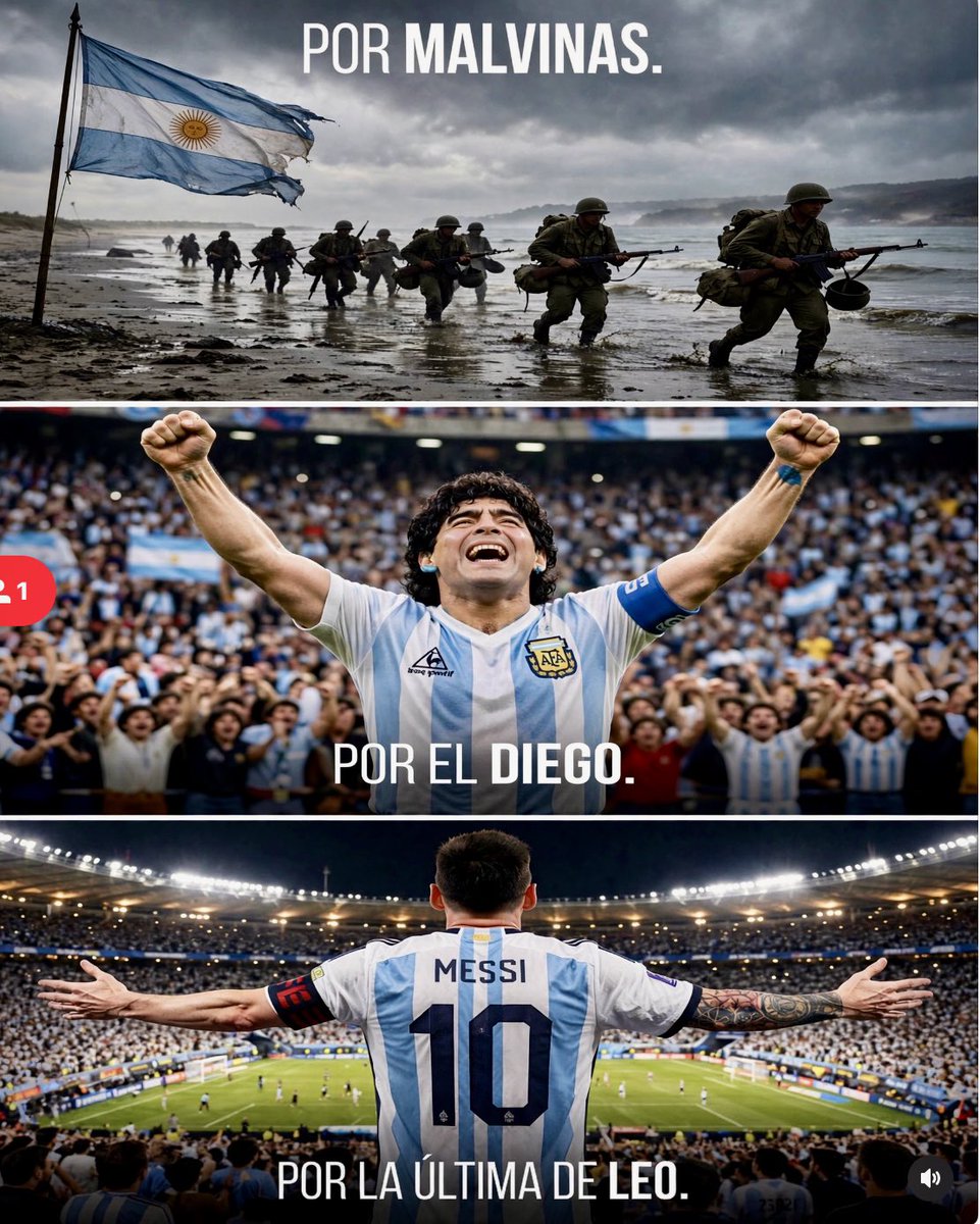 CMonteroOficial's tweet photo. Por Malvinas…Por el Diego…Por la última de Leo https://t.co/Bgi4YxbqvI