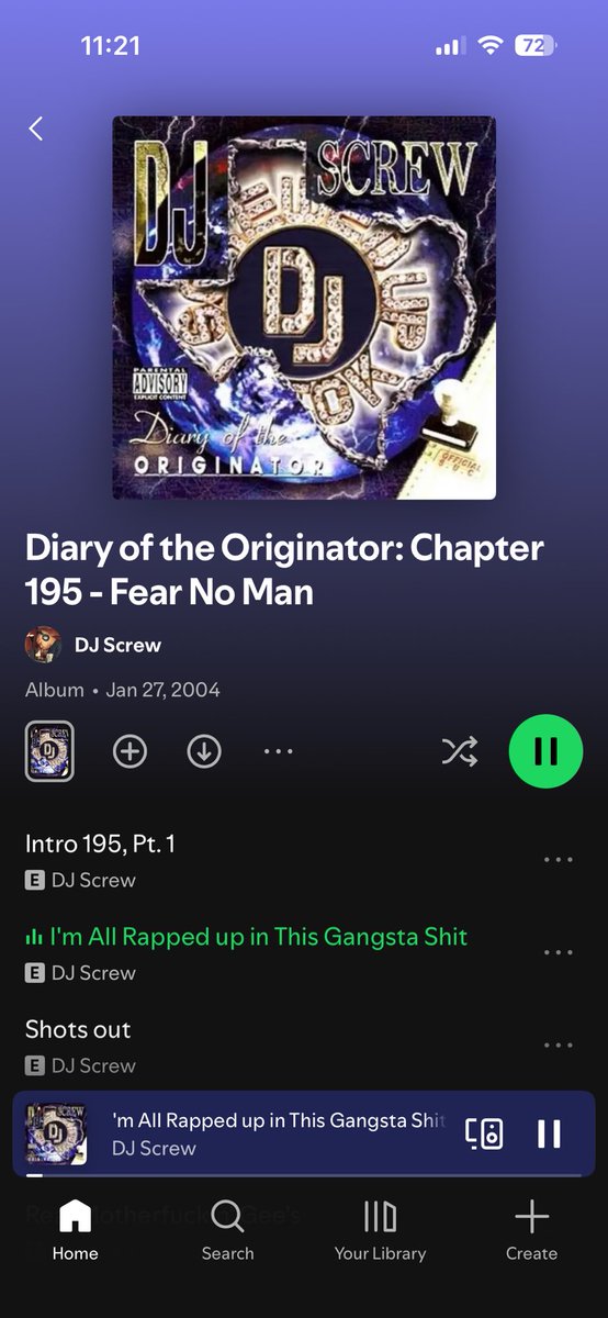 78721_'s tweet photo. Haven’t heard this one and the fact they got it on Spotify is wild. 

It’s def ridin! https://t.co/bazSStecoC