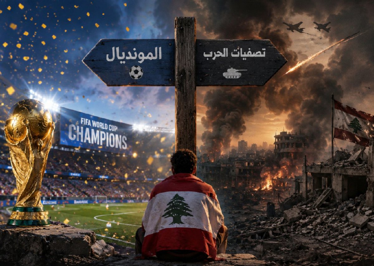 Ramiabikhalil2's tweet photo. 🔺الليلة يُسدل الستار على #المونديال..وغداً تبدأ تصفيات #الحرب
🔺من ملاعب #كرة_القدم إلى ملاعب #النار..وكالعادة #اللبناني يدفع الثمن..سجلوها عندكم
#من_المونديال_إلى_الحرب https://t.co/Go8ZvIu5bZ