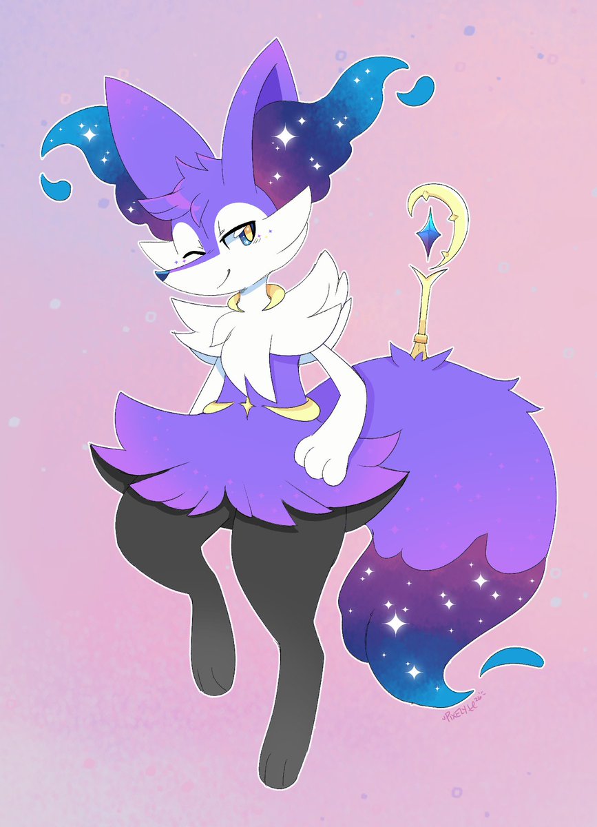 PixelyteSkunk's tweet photo. Cosmog X Braixen https://t.co/Y9ojrQBlmL