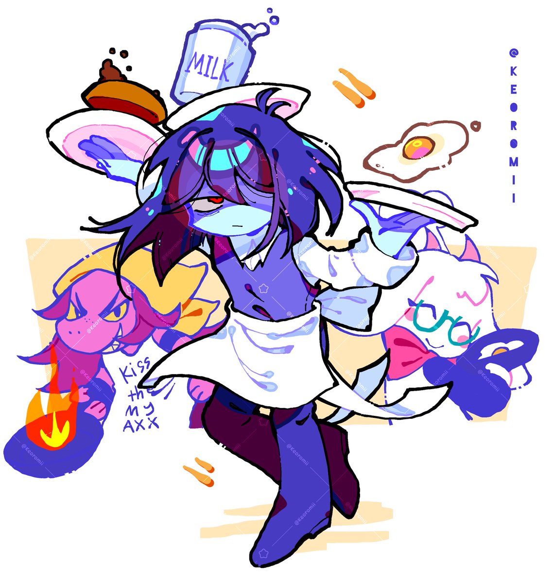 keoromii's tweet photo. Cooking show ⭐️⭐️⭐️⭐️⭐️

#deltarunefanart #deltarunechapter3 #deltaruneart https://t.co/8KtGHvfX8H