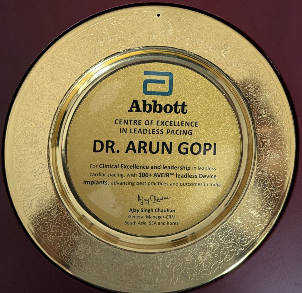 DrArunGopi1's tweet photo. A personal milestone — crossing 100 AVEIR™ leadless pacemaker implants, the largest experience in India to date.
Advancing leadless pacing for better patient care. Grateful to the MICC Calicut team and Abbott for their support.
#AVEIR #LeadlessPacing https://t.co/232T0IBySG