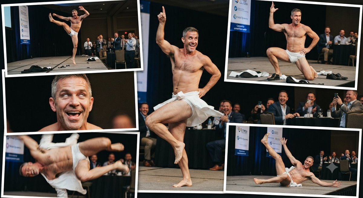 MrHypnotico's tweet photo. Bringing @MrHypnotico to the annual company party IS always a good idea. ✅
Getting the CEO up to participate in the show will ALWAYS be the best idea. ✅✅✅
#MrHypnotico #Hypnosis #stagehypnosis #gay https://t.co/XsFdahTXBF
